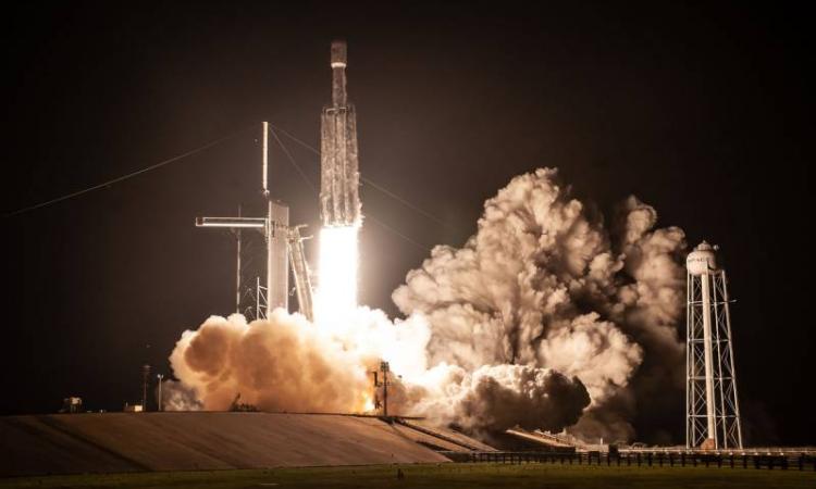 Space craft launching into space, photo