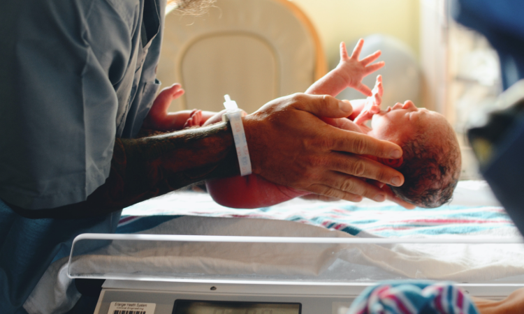 Newborn in hospital