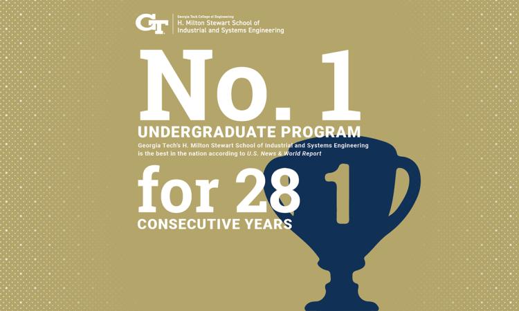 trophy graphic with text "No.1 undergrad program for 28 consecutive years"