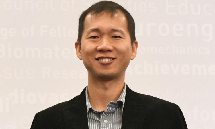 Peng Qiu at AIMBE Fellow induction