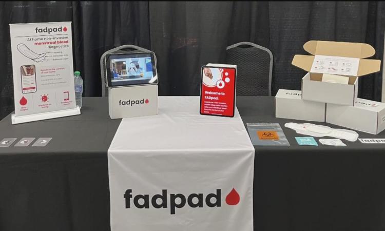 Table with the FADpad kit on it