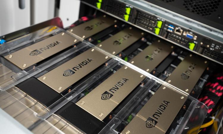 A CPU with 'NVIDIA' on it