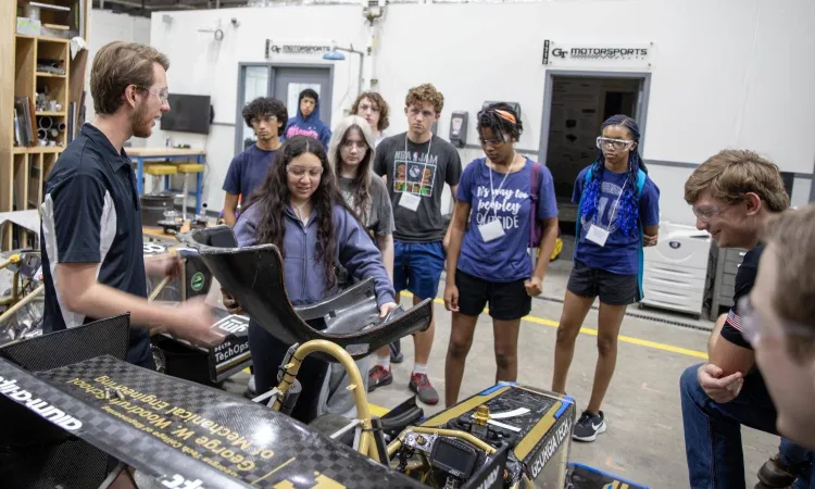 race car building  engagement