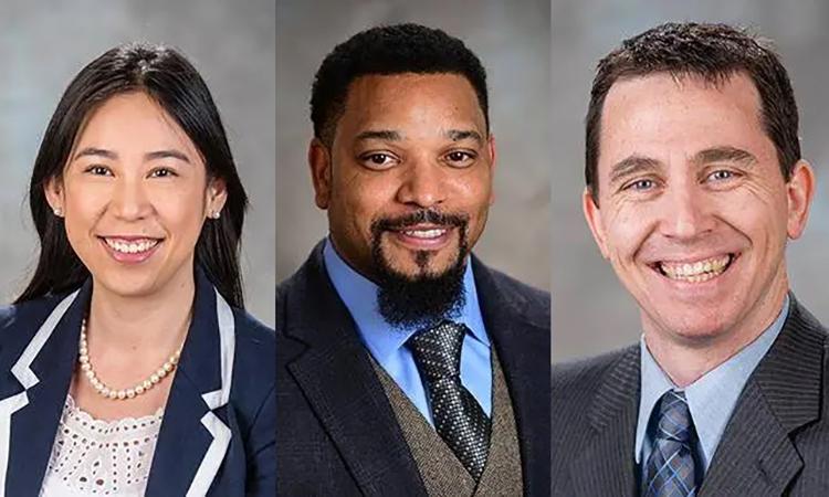 Composite of headshots of Lily Cheung, Corey Wilson, and Mark Styczynski.