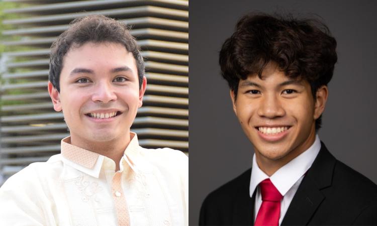 Composite of headshots of Ethan Ray and Charles Hong