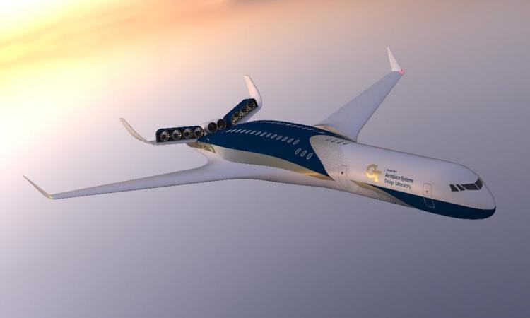 rendering of a futuristic aircraft body design