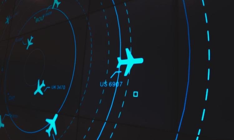 graphics of planes on radar