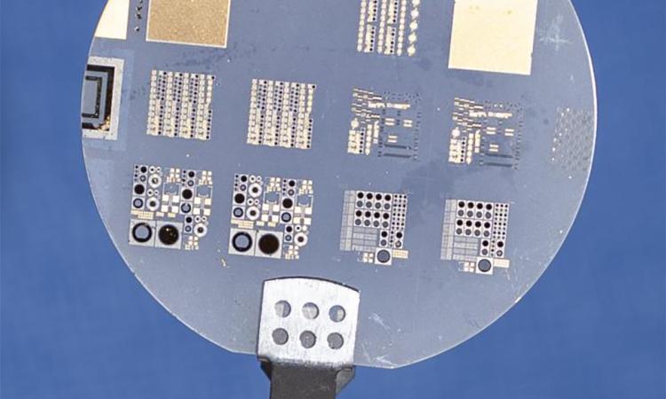 closeup view of AIN-based semiconductor