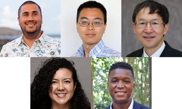 Headshots of Josiah Hester, Peng Chen, Yongsheng Chen, Rosemarie Santa González, and Joe Bozeman.