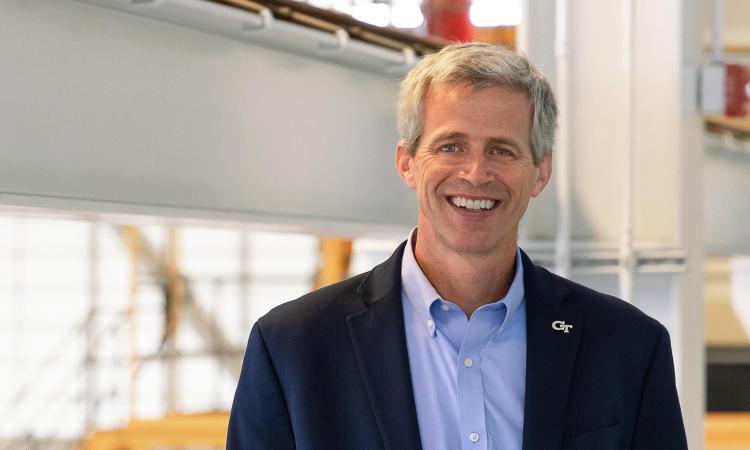 Tim Lieuwen in the Carbon Neutral Energy Solutions Lab. (Photo: Chris McKenney)