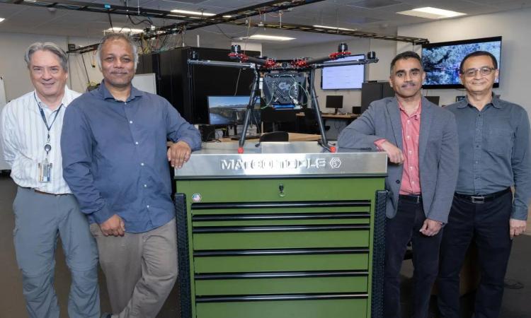 The Center for Wireless Intelligence leadership includes GTRI's Jeffrey Sitterle and ECE's Sriram Vishwanath, Karthikeyan Sundaresan, and Faramarz Fekri.