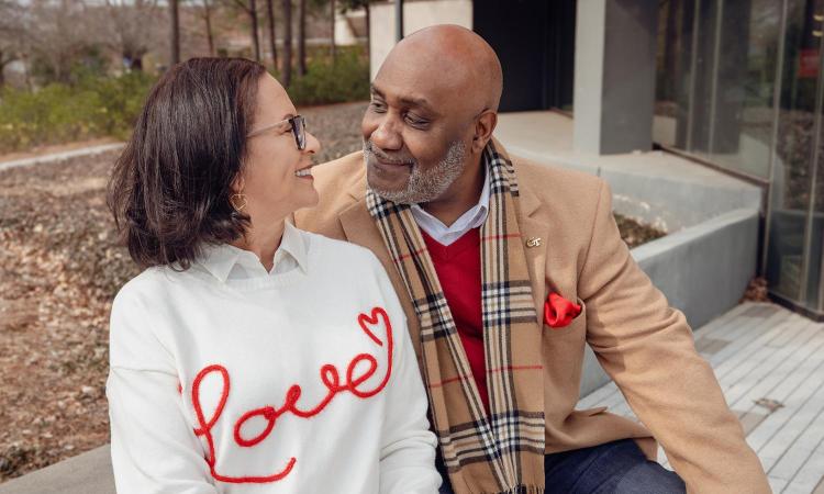 LaJauna and Kevin Ellis pose on campus.
