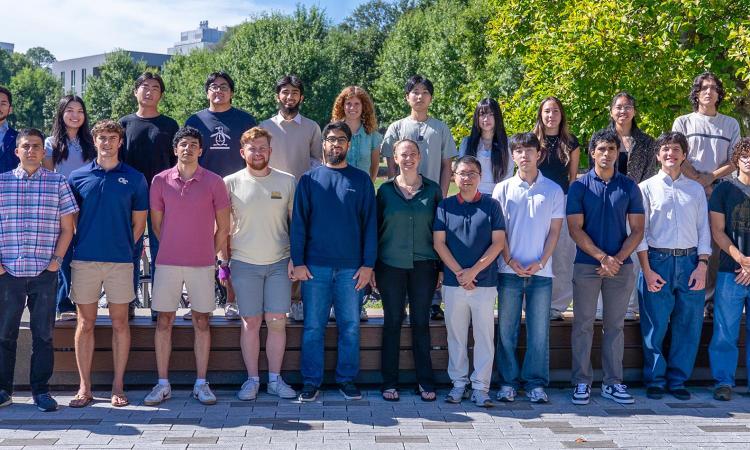 Students in the first cohort of a research collaboration between Georgia Tech and TSMC.