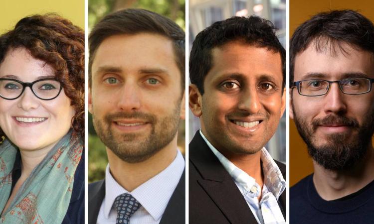 Georgia Tech and Emory University 2019 Sloan Fellows are Eva Dyer (BME), Matthew McDowell (ME), Chethan Pandarinath (BME, Neuroscience), Konstantin Tikhomirov (Mathematics)