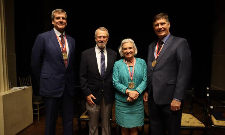 Photo, NAE award recipients with medals