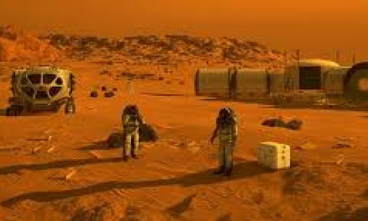 Surface of the planet Mars