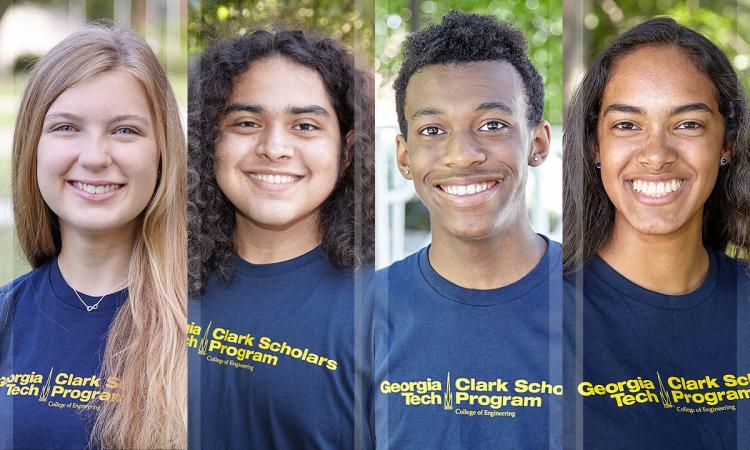 four clark scholars (photo)