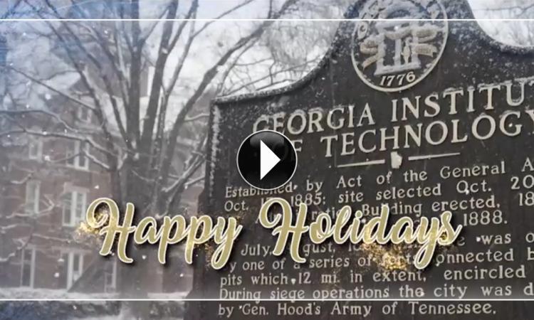 Georgia Tech in the snow
