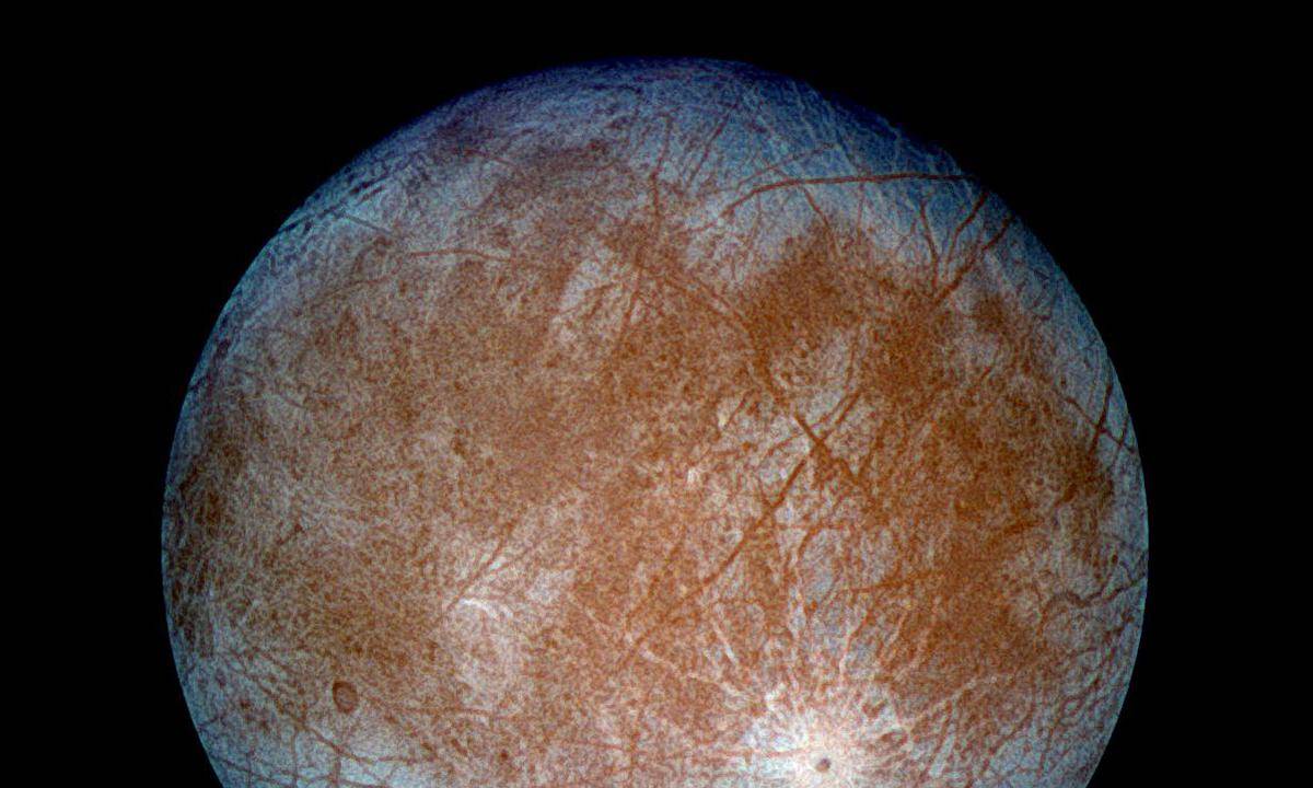 NASA image of Europa