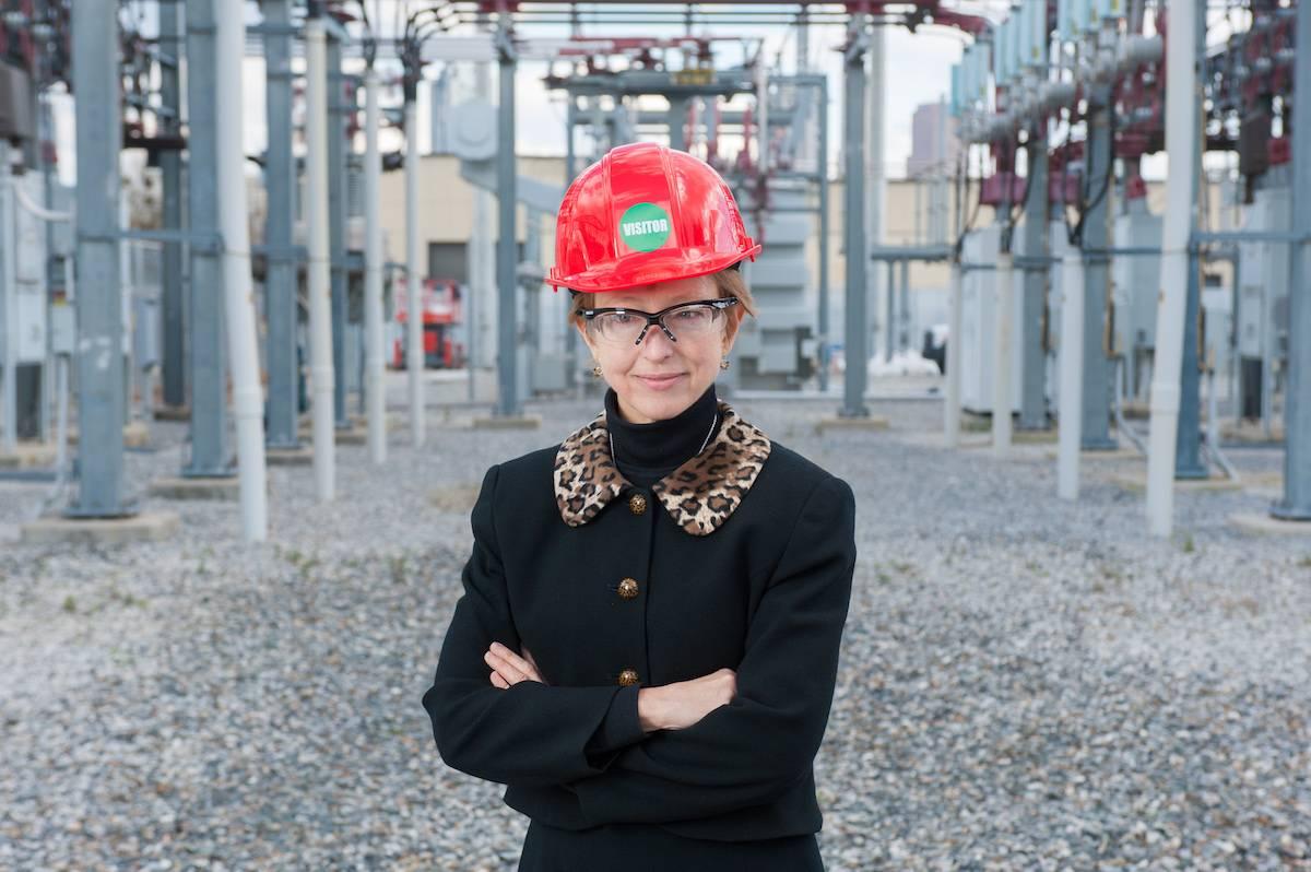 Valerie Thomas at the Georgia Tech electrical substation on Northside Drive
