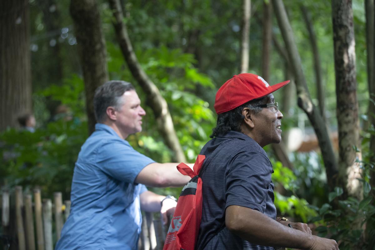 BIRDEE participants gaze at wildlife while visiting Zoo Atlanta.