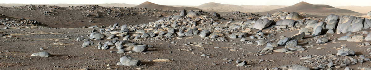 An image of the Mars landscape from the Perseverance rover. (credit: NASA/JPL-Caltech/ASU/MSSS)