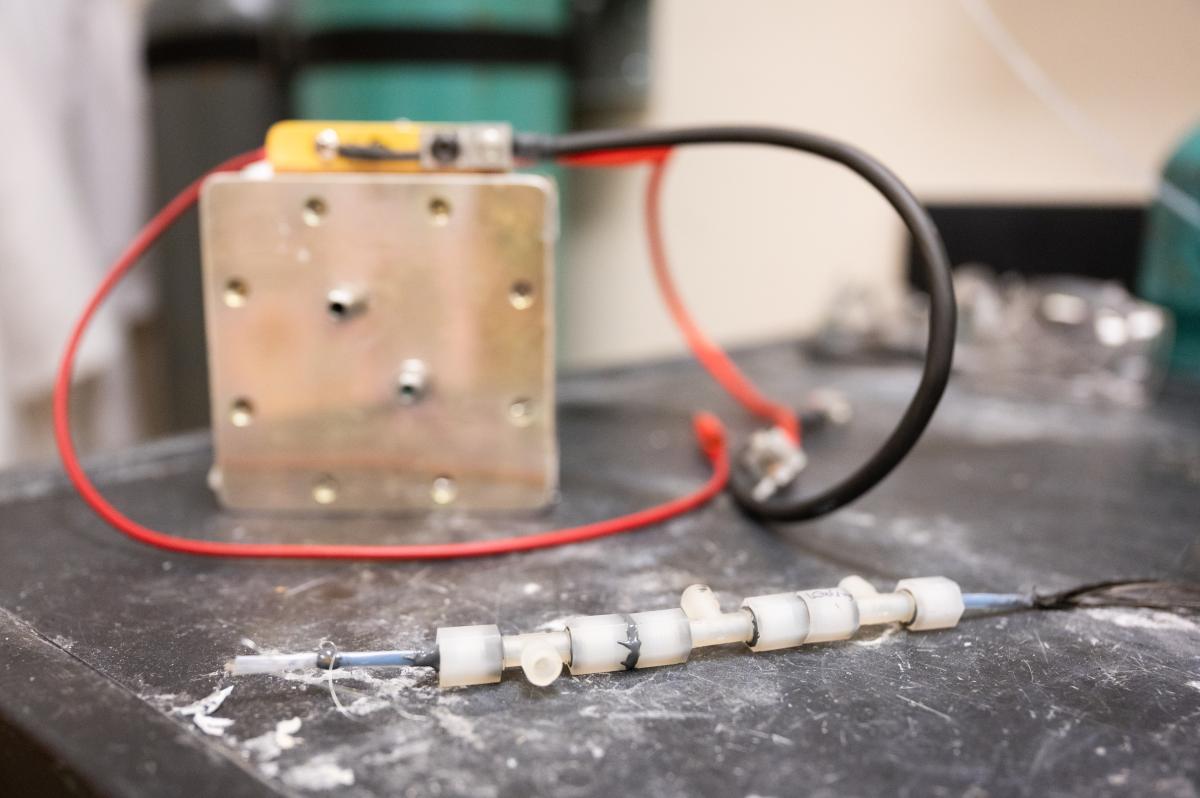 A flow battery configuration