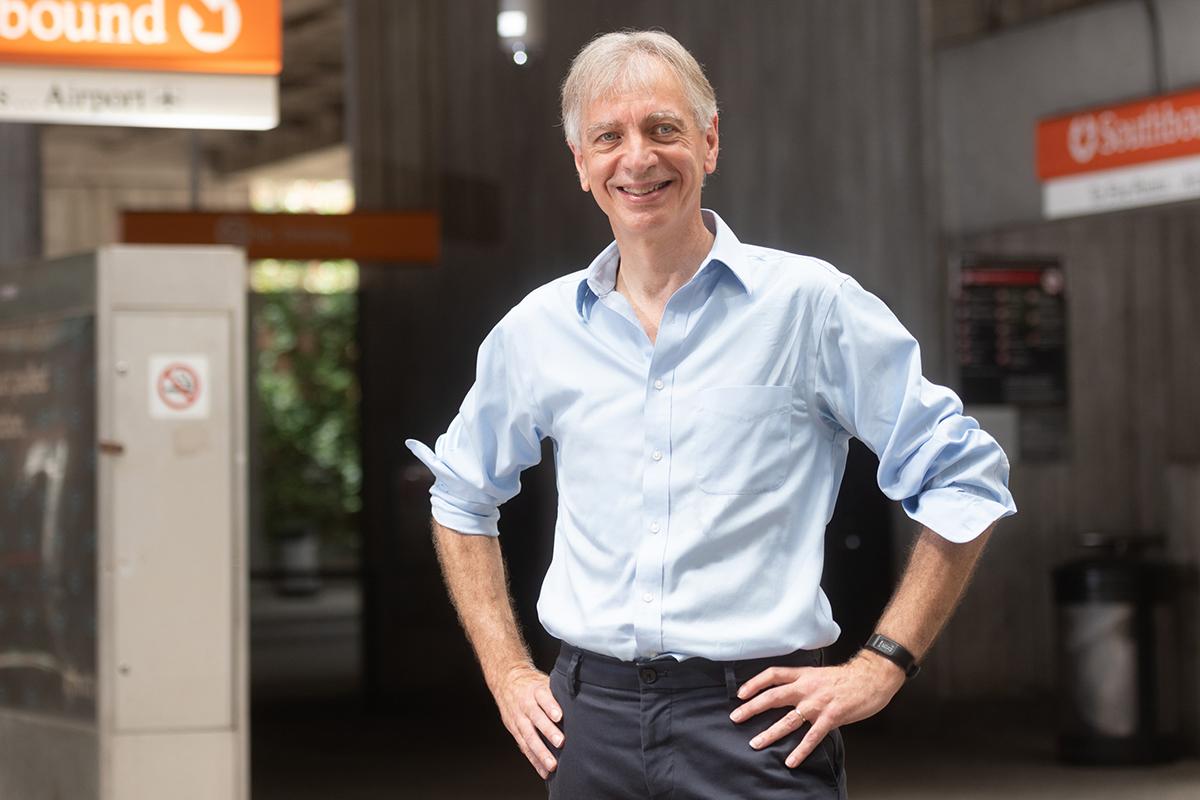 Pascal Van Hentenryck at an Atlanta MARTA train station. (Photo: Allison Carter)