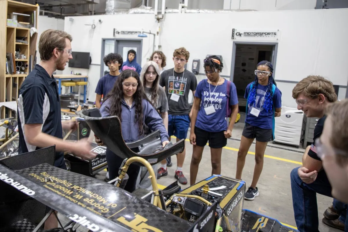 race car building workshop