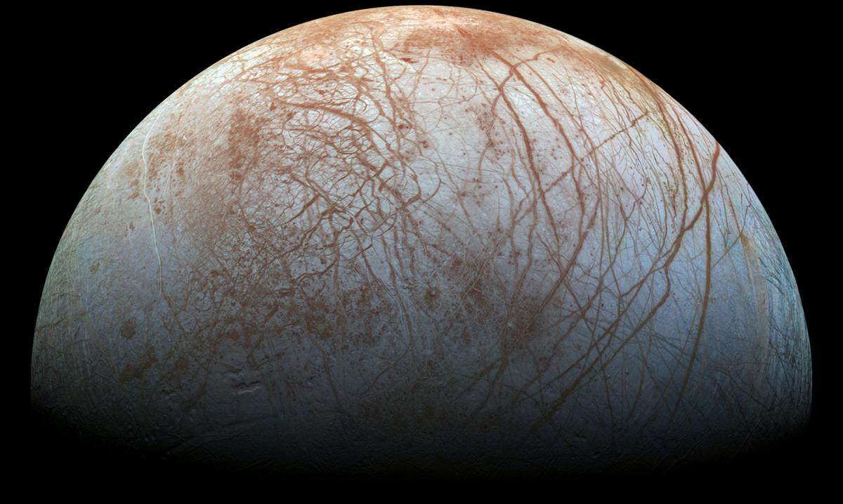 Jupiter's moon Europa, courtesy NASA