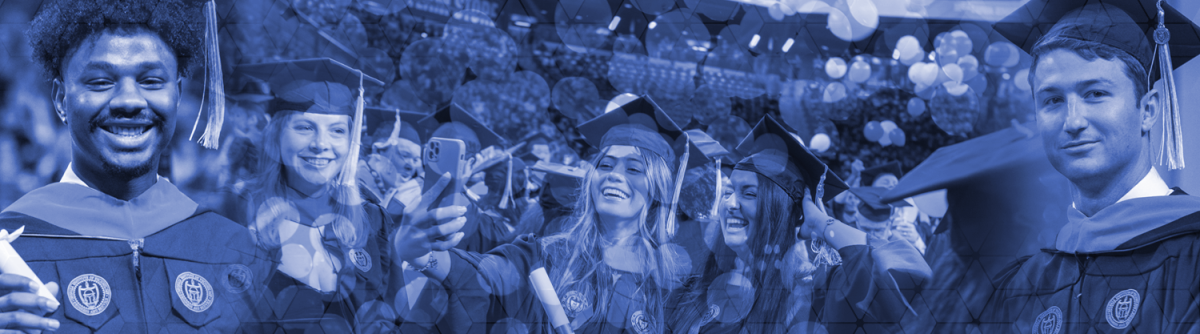 Commencement celebration collage of photos