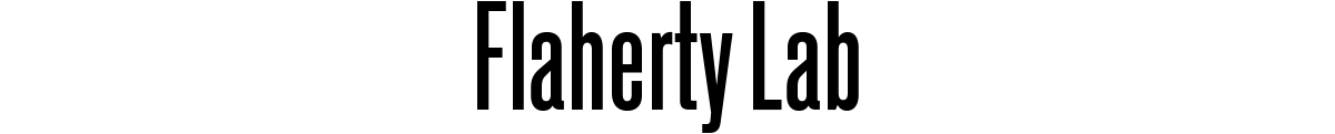An H2 header with text "Flaherty Lab"