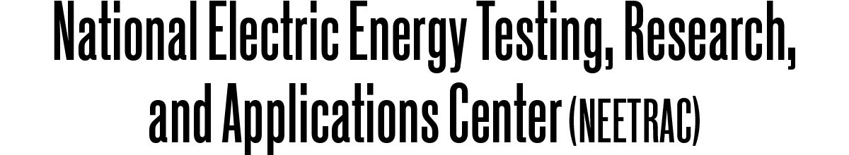 An H2 header with text "National Electric Energy Testing, Research, and Applications Center (NEETRAC)"