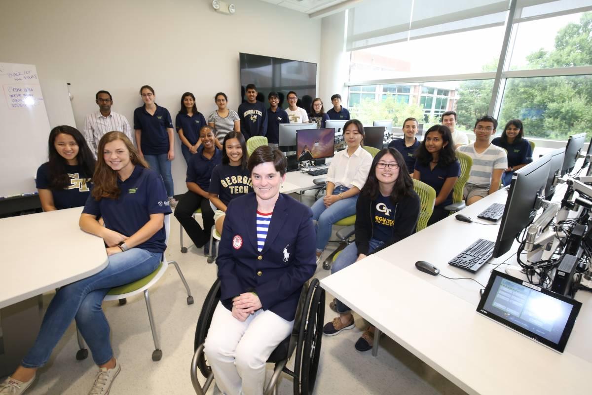 Mitchell and a handful of her 25-plus students make up one of the largest undergraduate labs on campus. Their work combines machine learning algorithms with predictive medicine to help find causes, cures, and better care for diseases like Alzheimer's, Lou Gehrig Disease, and cancer. 