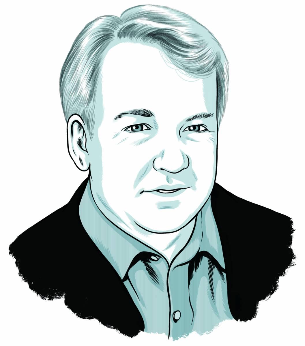 illustrated portrait of Michael Tinskey