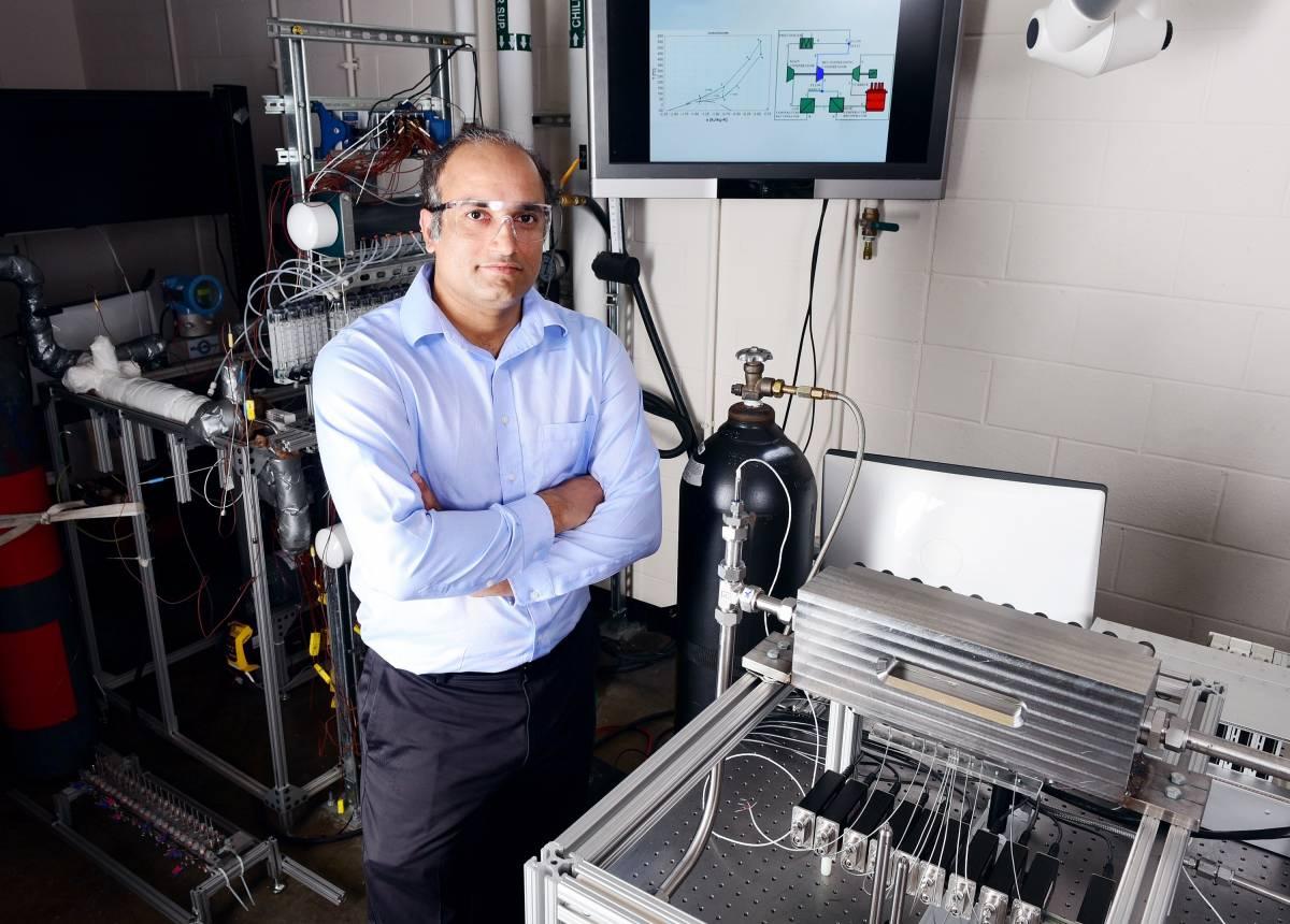 Devesh Ranjan in his lab