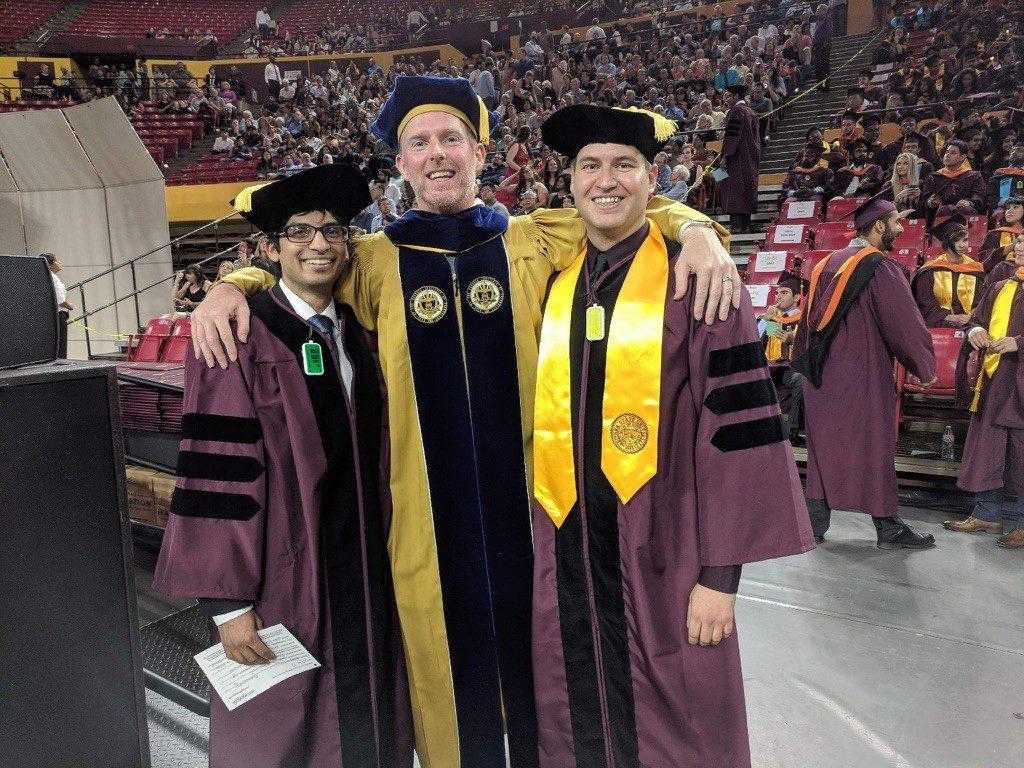 Frakes at ASU graduation 