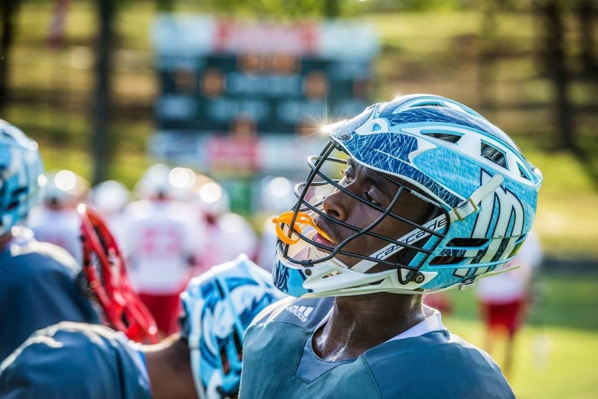 Haile in his lacrosse gear