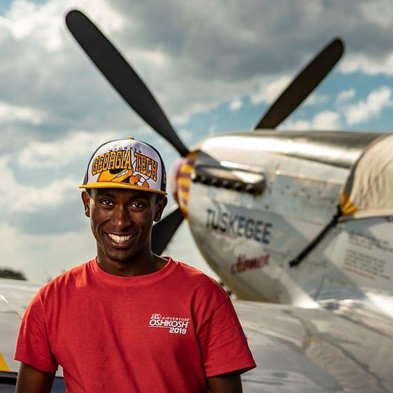 As a student, Haile worked as an assistant mechanic at the Gwinnett County Airport.