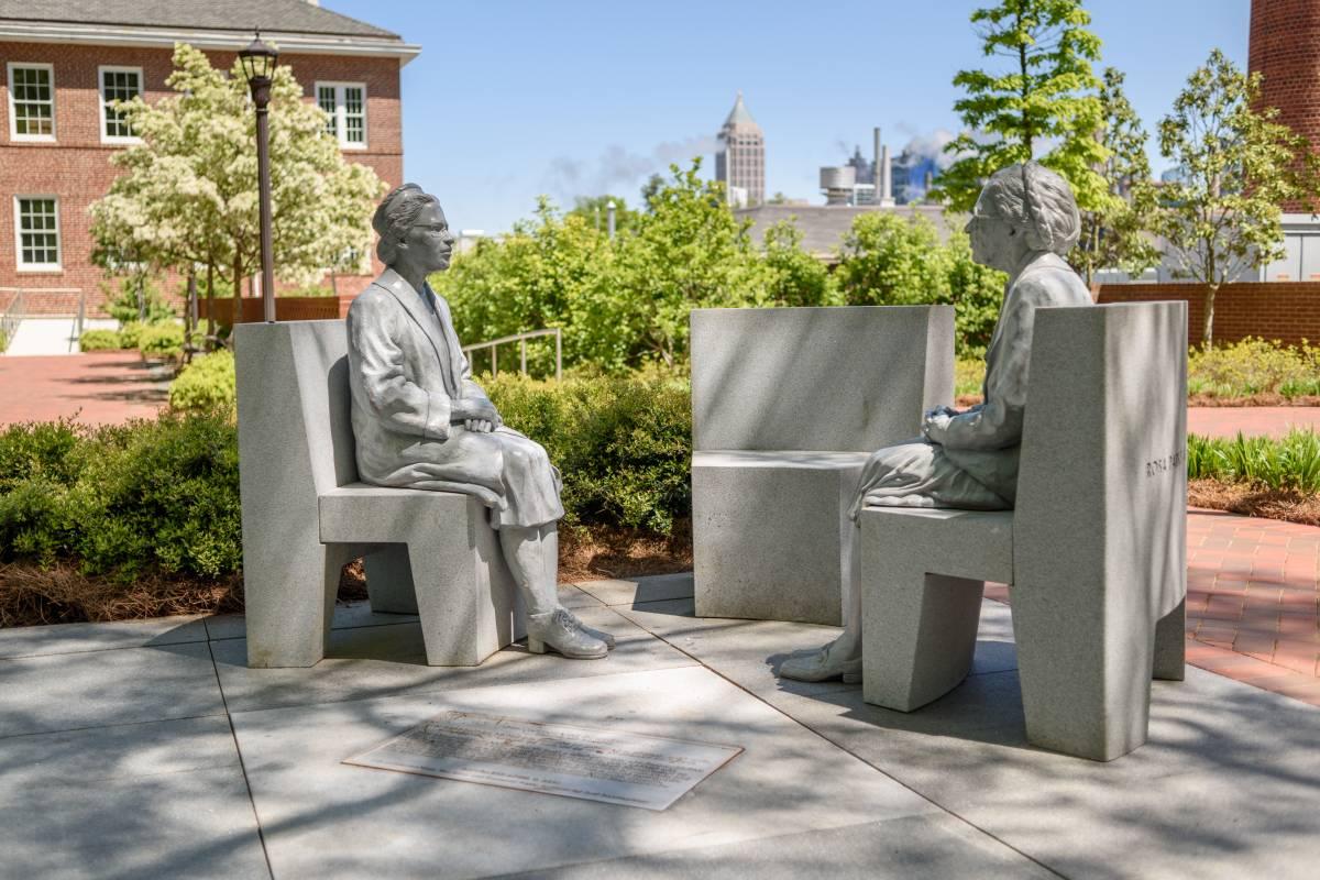 Rosa Park statue at Tech