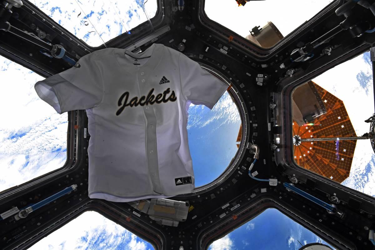Georgia Tech jersey in space