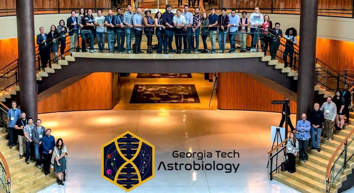 Group photo of Georgia Tech Astrobiology, photo