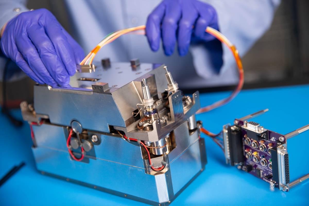 image of the propulsion system for the Lunar Flashlight CubeSat