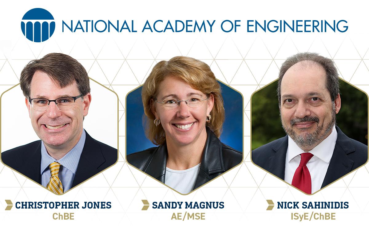 National Academy of Engineering: Christopher Jones, Sandy Magnus, Nick Sahinidis