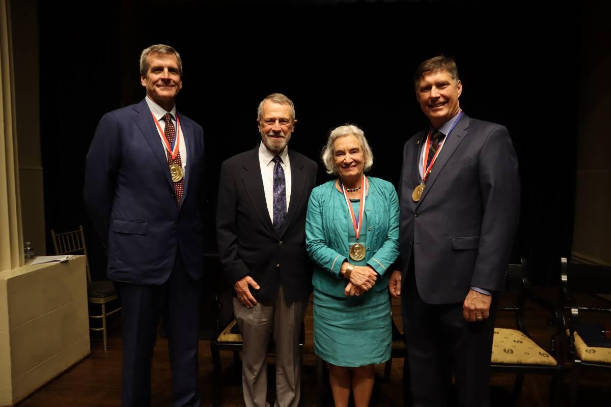 Photo, NAE award recipients with medals