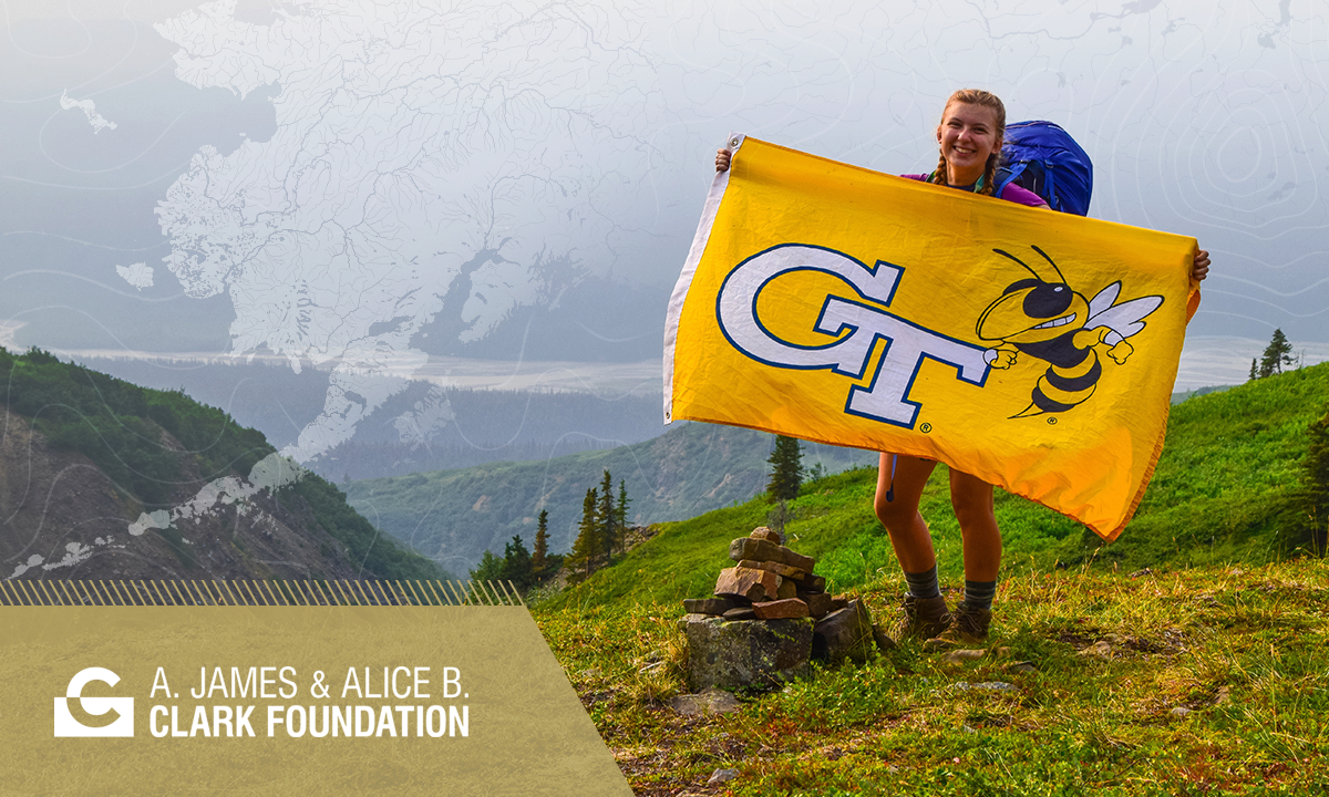 Sicard holding GT Flag