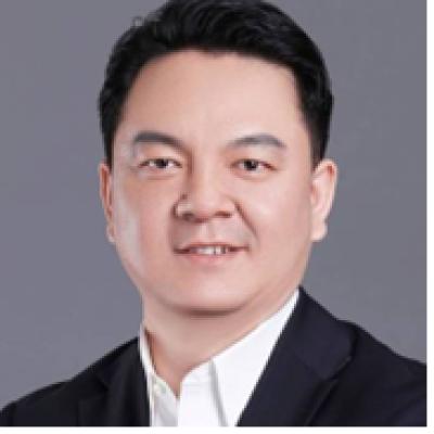 Bin Lu looking at camera